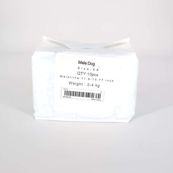 Disposable Male Dog/Puppy Belly Bands/Wraps with Wetness Indicator 10pcs X-Small - Picture 1 of 8